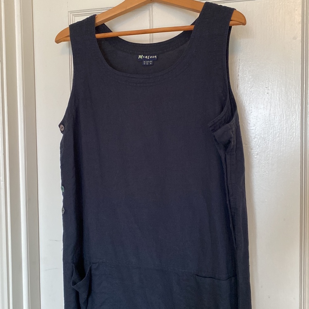 Monsoon Linen Blend Dress